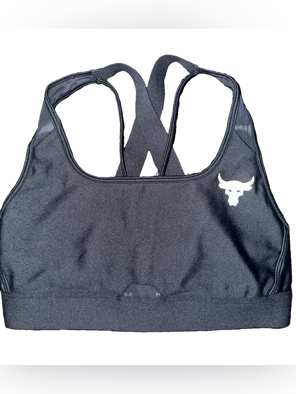 Under Armour size Small Project RockBlack Sports Bra with Cross-Back Straps
